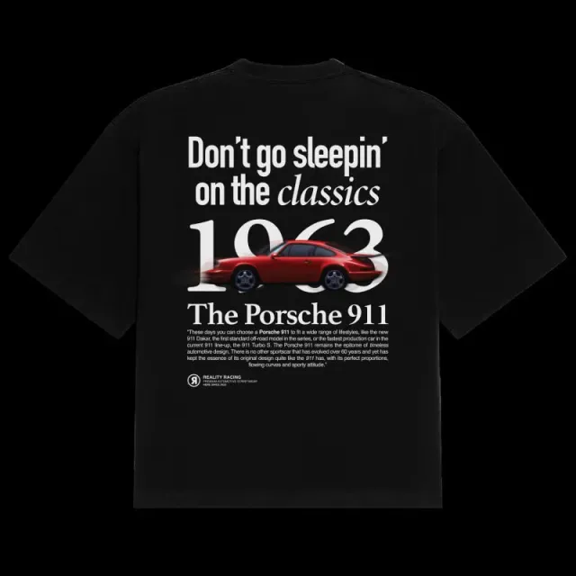 Porsche 911 Graphic Tee Don't Go Sleepin' on the Classics