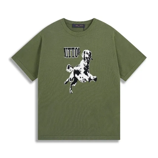 Louis Vuitton Knit T-Shirt Dog Print