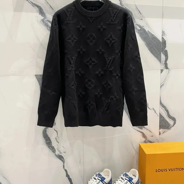 Louis Vuitton Monogram Knit Sweater Embossed LV Pattern