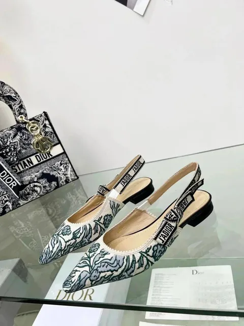 Dior J'adior Slingback Floral Toile de Jouy