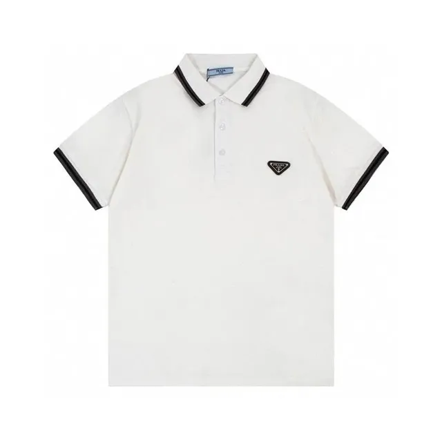 Prada Polo Shirt Triangular Logo