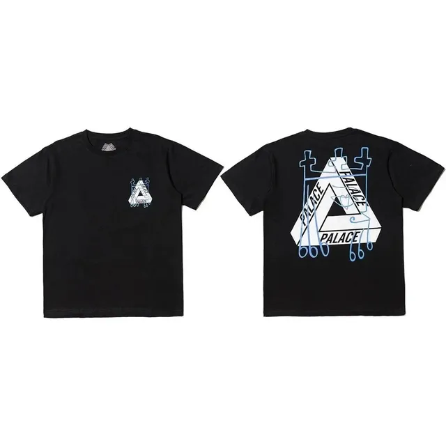 Palace Triangle Tee Blue Outline