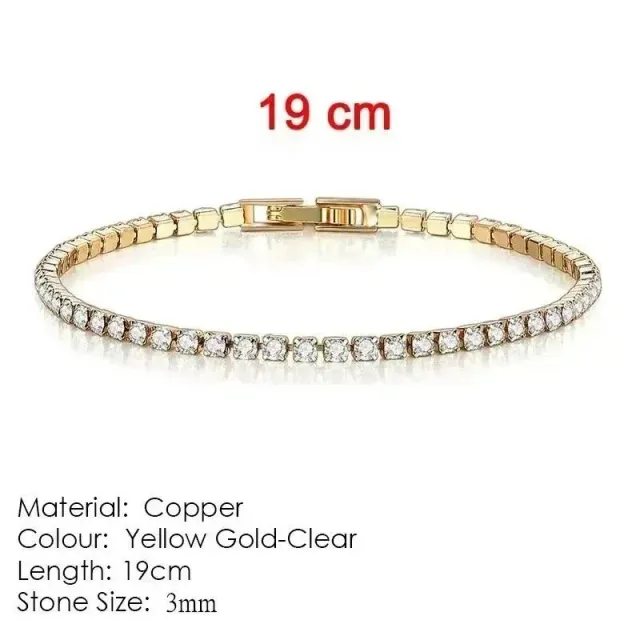 Cuban Link Bracelet Pave Crystal