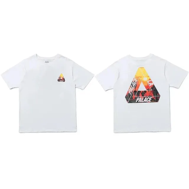 Palace Triangle Tee Sunset Palm Print
