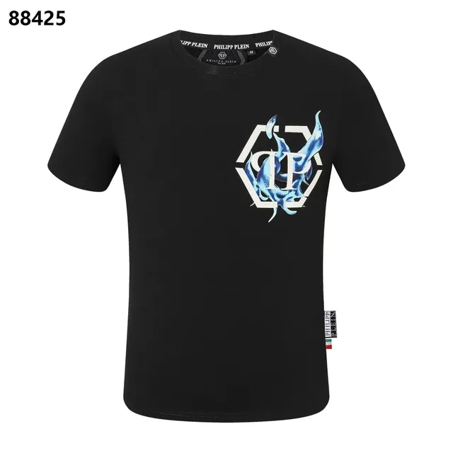 Philipp Plein Graphic Tee Flame Logo