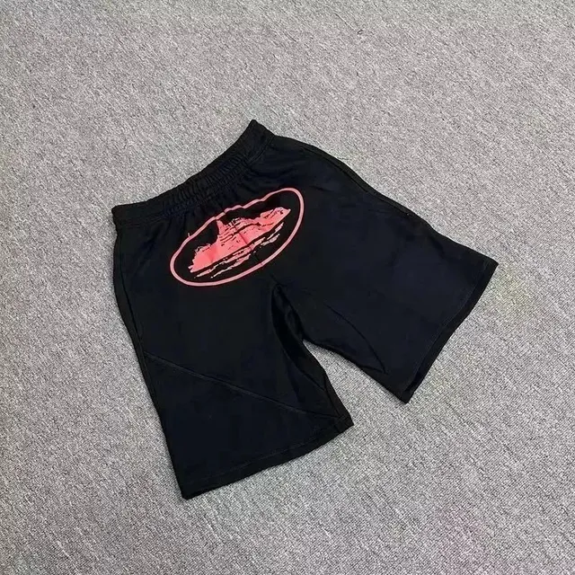 Graphic Shorts Oval Logo Print