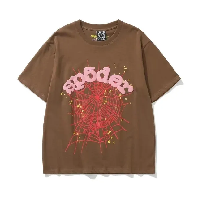 Sp5der Graphic Tee Spider Web Print