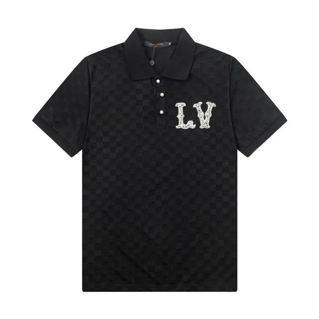 Louis Vuitton Polo Shirt Checkered with Crystal LV
