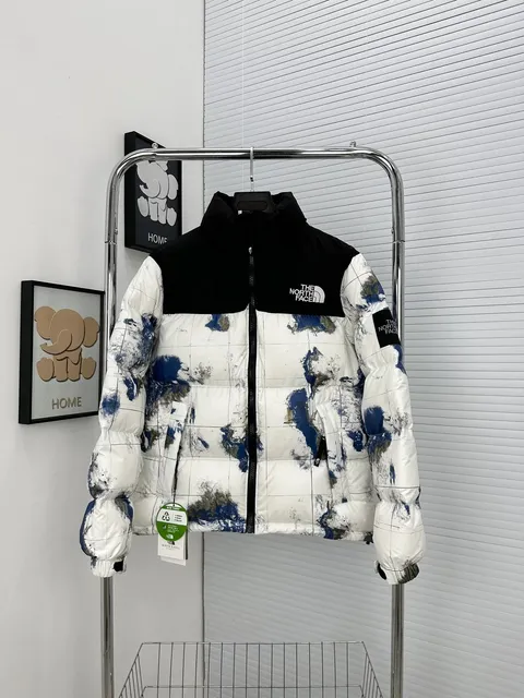 The North Face Nuptse Jacket World Map Print