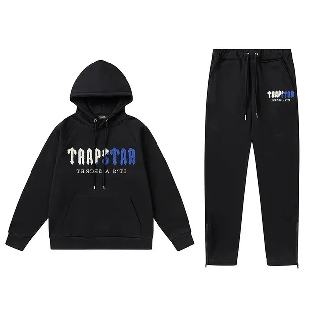 Corteiz Hoodie and Joggers Set Trapstar Logo Print