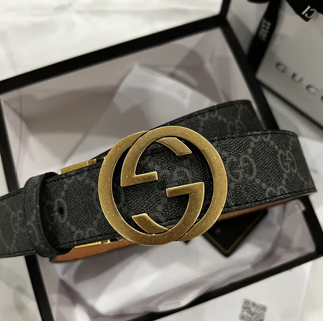 Gucci Horsebit Belt GG Monogram Canvas