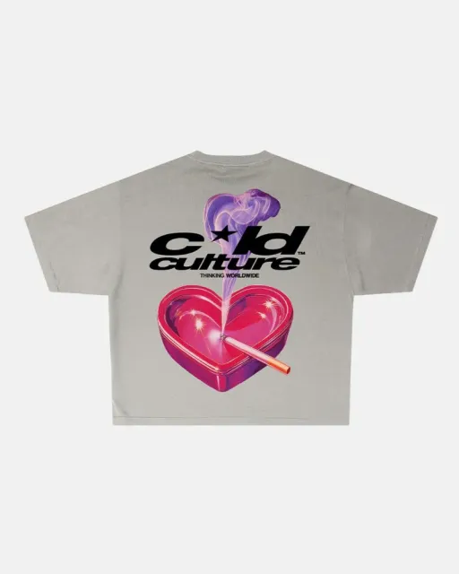 Heart-shaped ashtray-grey camel
