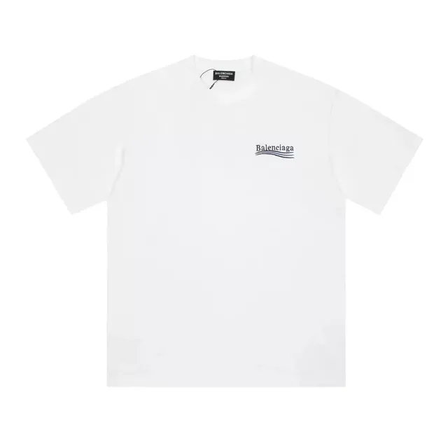 Balenciaga Logo T-Shirt Wave Logo