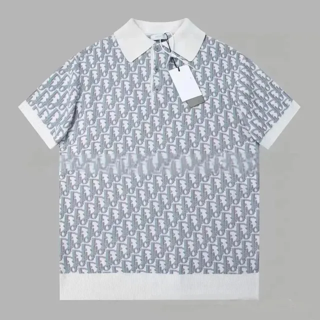 Dior Polo Shirt Oblique Logo Print