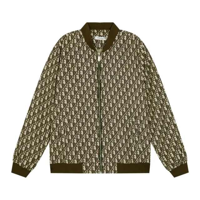 Dior Bomber Jacket Oblique Logo Print