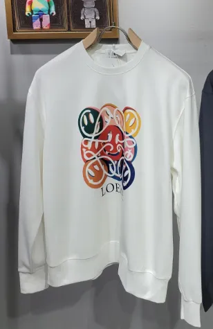 Loewe Crewneck Sweatshirt Multicolor Logo Print