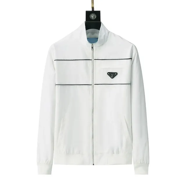 Prada Zip-Up Jacket Triangular Logo