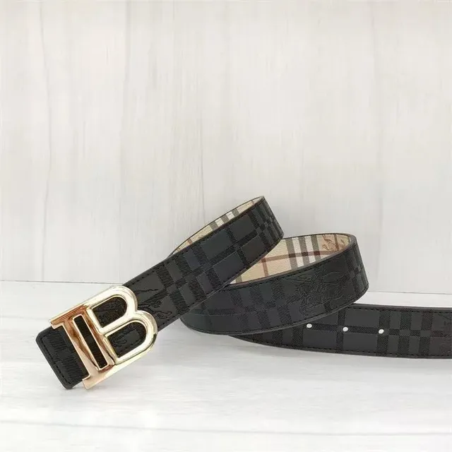 Burberry Check Belt Monogram Check