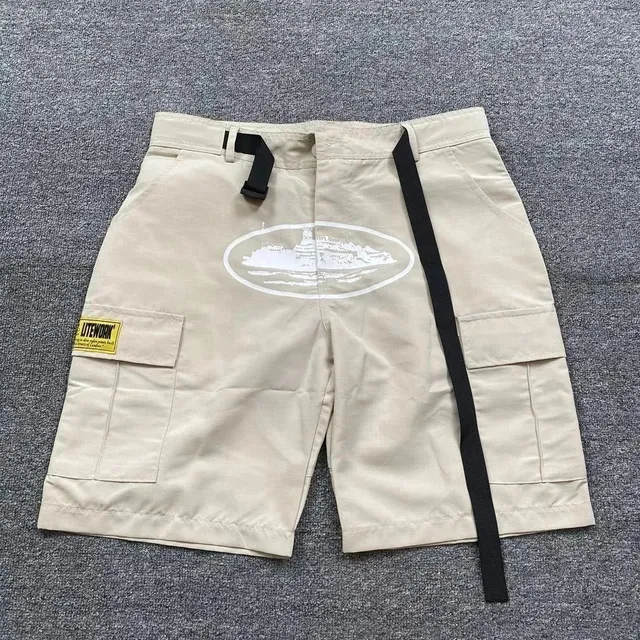 Stone Island Cargo Shorts White Graphic