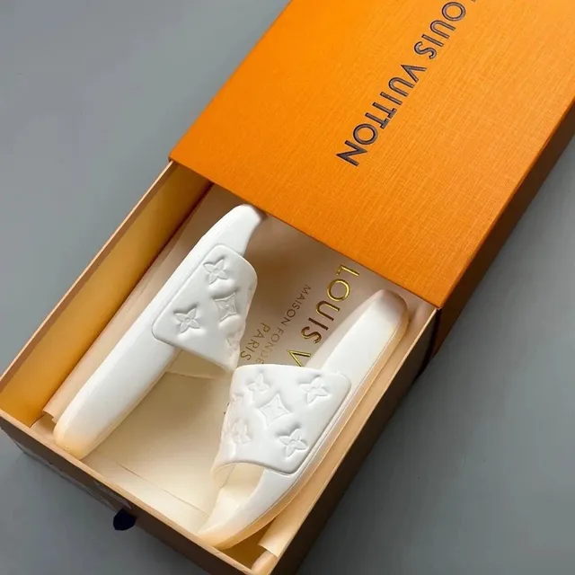 Louis Vuitton LV Slide Sandal Monogram Embossed