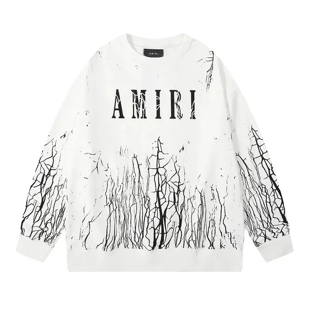 Amiri Crewneck Sweatshirt Cracked Print
