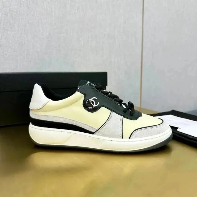 Chanel Sneaker Two-Tone Leather and Suede