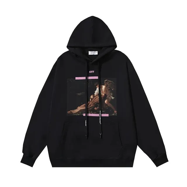 Off-White Hoodie Baroque Print