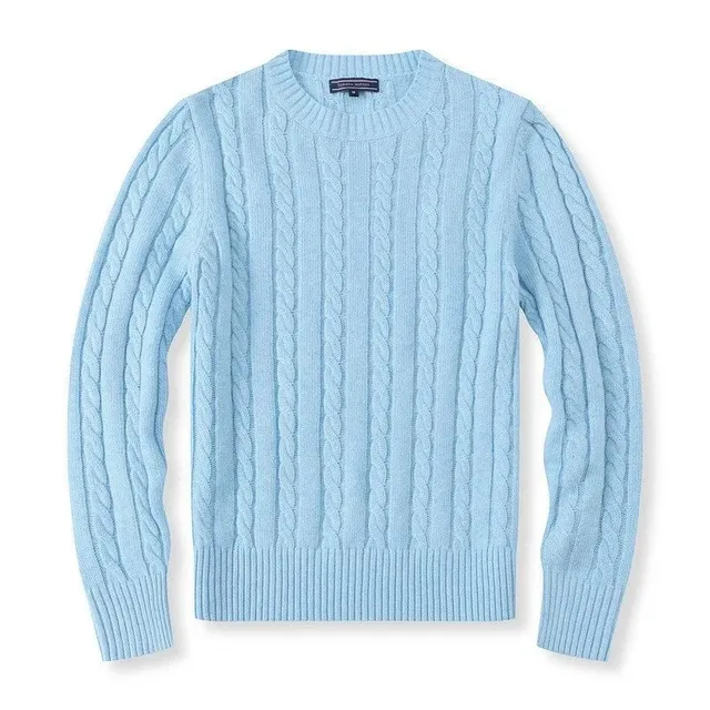 Polo Ralph Lauren Cable Knit Sweater Light Blue