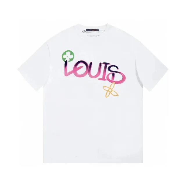 Louis Vuitton Graphic T-Shirt Spray-Paint Louis
