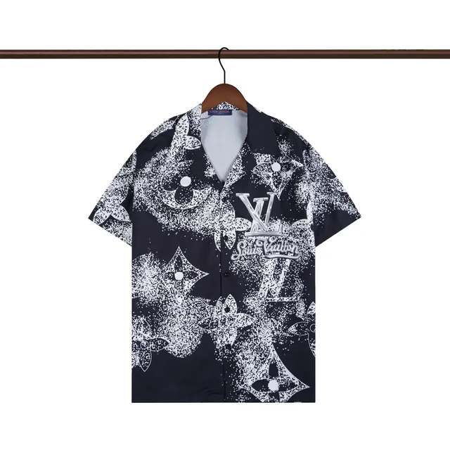 Louis Vuitton Short-Sleeve Shirt Monogram Splash Print
