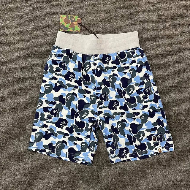 BAPE Shark Camo Shorts Blue Camo