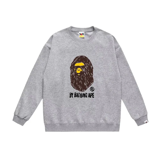 BAPE Crewneck Sweatshirt Ape Head Graphic