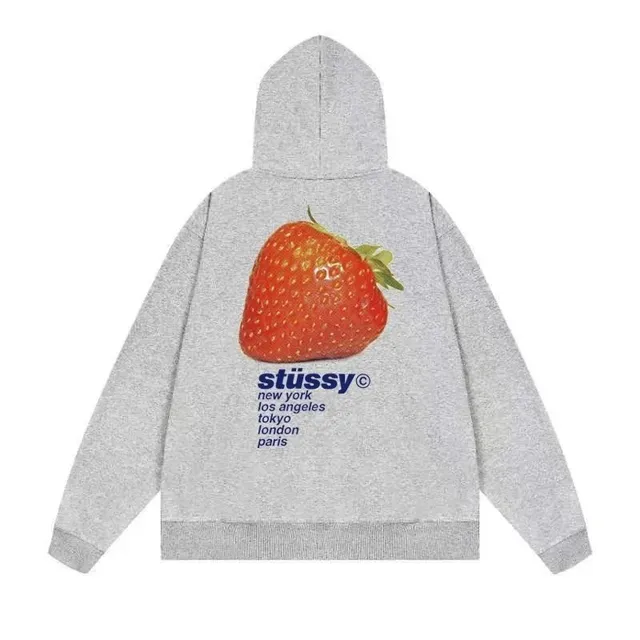 Stüssy Hooded Sweatshirt Strawberry Print