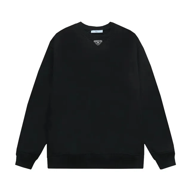 Prada Crewneck Sweatshirt Logo Patch