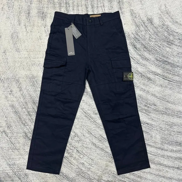 Stone Island Cargo Trousers Navy