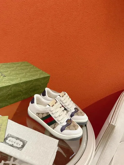 Gucci Ace Low Web Stripe GG Canvas