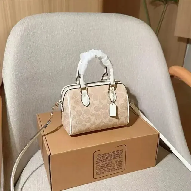 Coach Mini Box Bag Signature Canvas