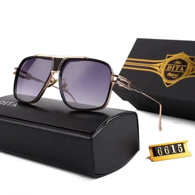 DITA Aviator Sunglasses Gold Frame Gradient Lens
