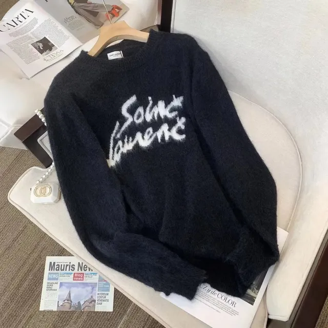 Knit Sweater Saint Laurent Logo
