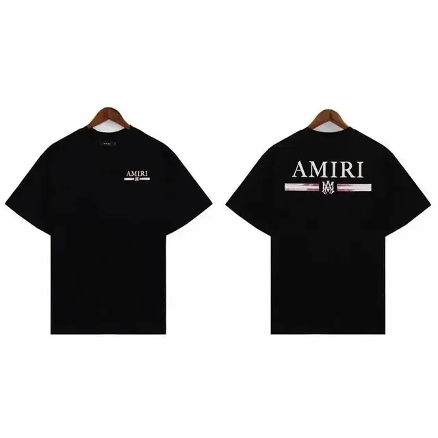 Amiri Logo T-Shirt Black with White Logo