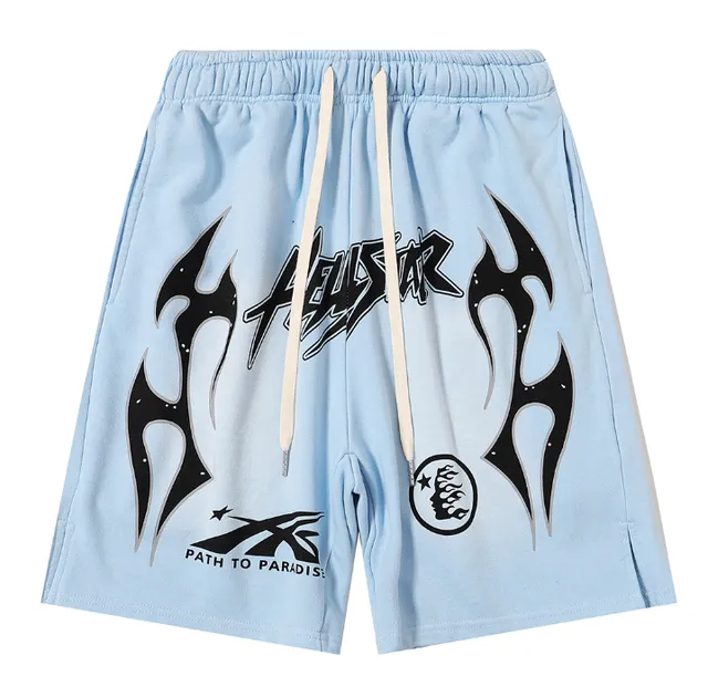 Hellstar Graphic Shorts Flame Print