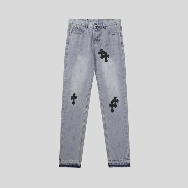 Chrome Hearts Jeans Cross Patch