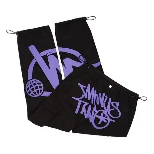 Minus Two Cargo Shorts Globe Logo Print