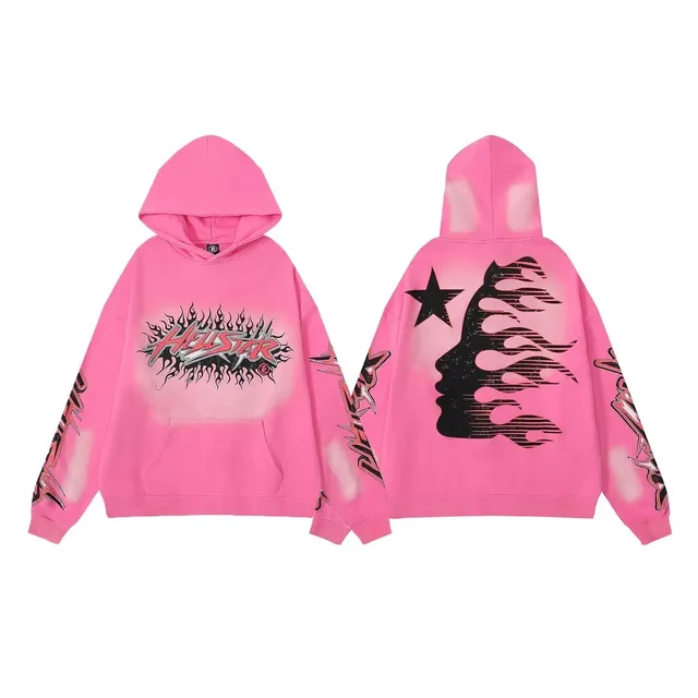 Hellstar Hoodie Flame Graphic