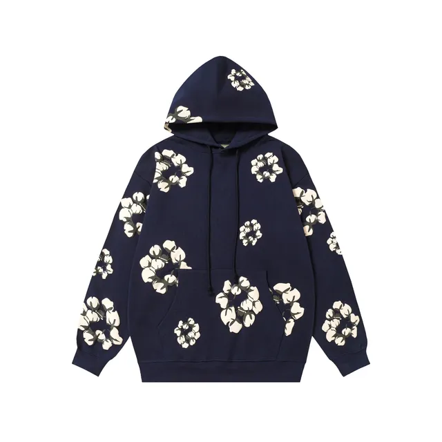 Denim Tears Cotton Flower Hoodie All-Over Print