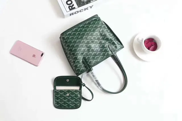Goyard Saint Louis Mini Green Chevron