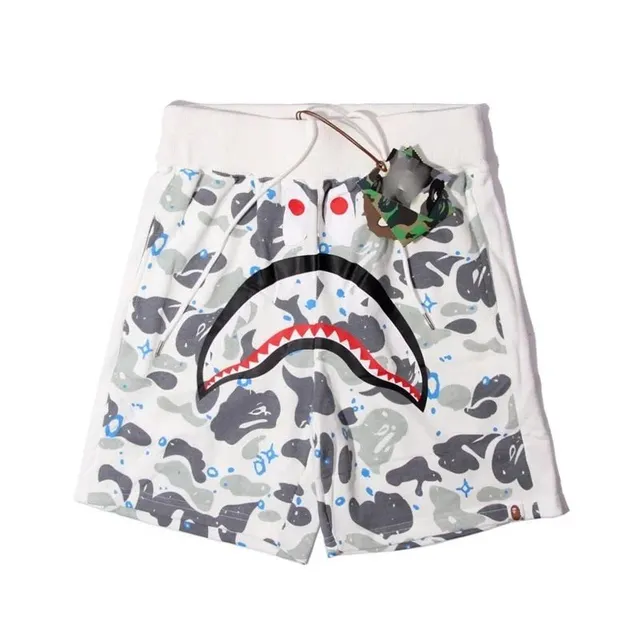 BAPE Shark Shorts Camouflage Shark Print