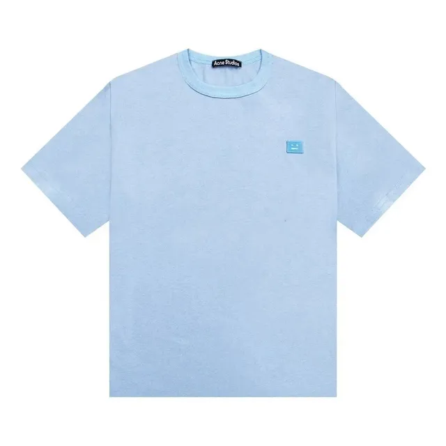 Acne Studios Face Logo T-Shirt Light Blue