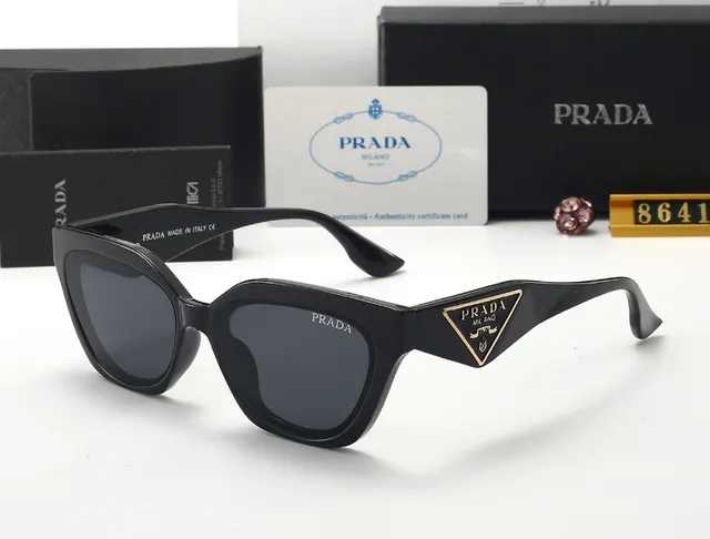 Prada Cat-Eye Sunglasses Triangle Logo