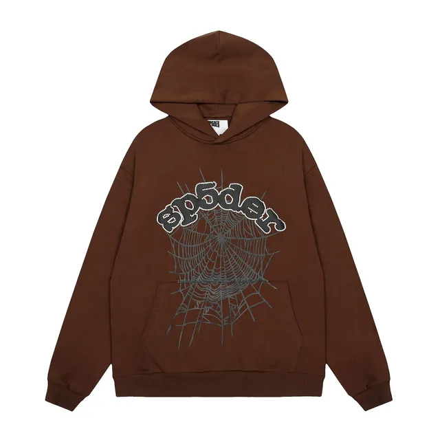 Sp5der Hoodie Spider Web Embroidered